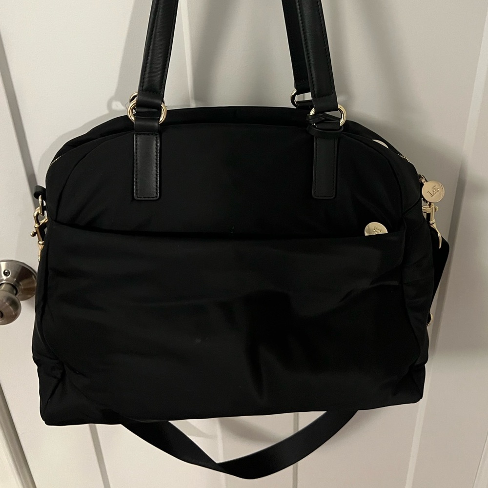Lo & Sons O.M.G. Black Bag with Gold Hardware (smaller size)